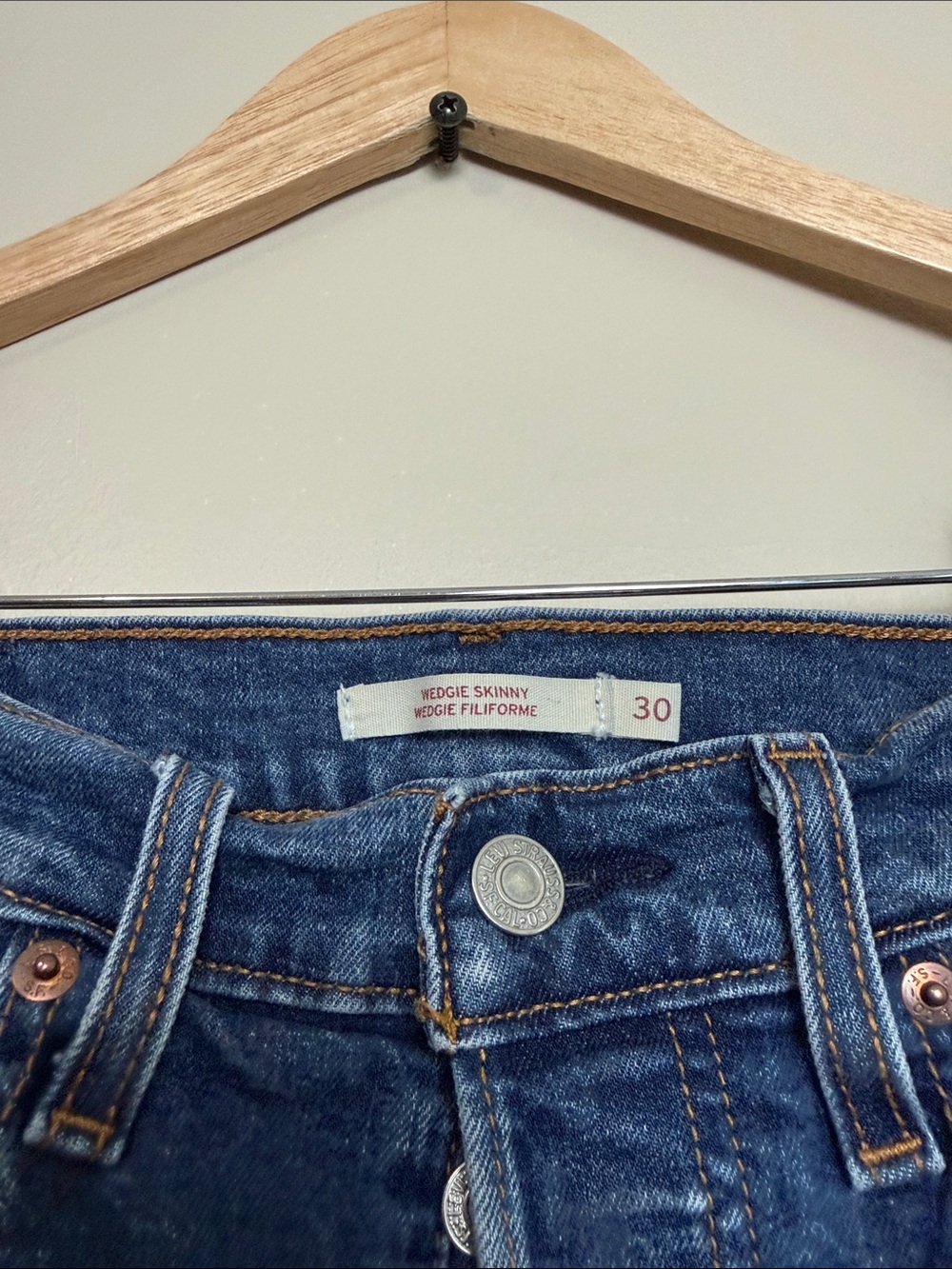 Levi’s wedgie Skinny Jeans size 30 - Picture 3 of 6